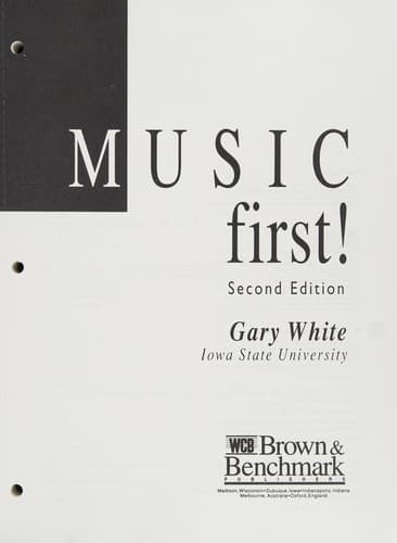 Cover image for Music first!