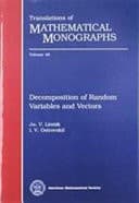 Cover image for Decomposition of random variables and vectors