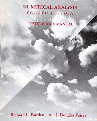 Cover image for Instructor's manual to accompany Numerical analysis