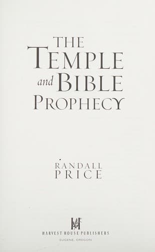 Cover image for The Temple and Bible prophecy