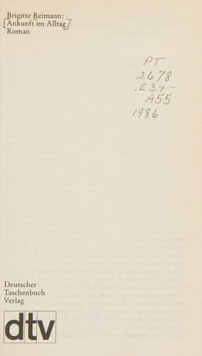 Cover image for Ankunft im Alltag