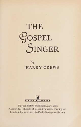 Cover image for The Gospel singer