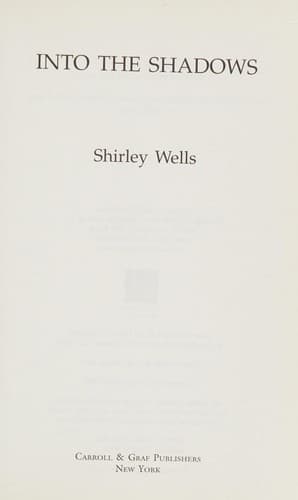 Cover image for Into the shadows