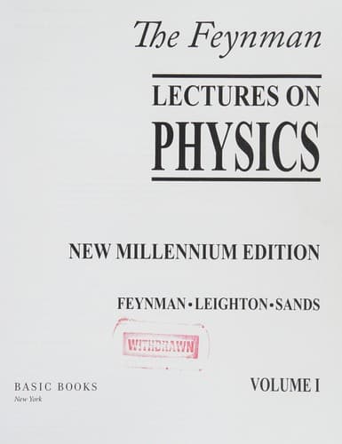 Cover image for The Feynman lectures on physics