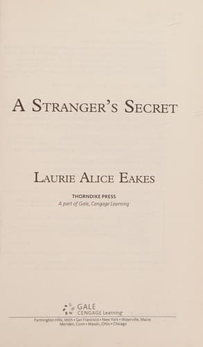 Cover image for A stranger's secret