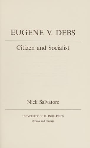 Cover image for Eugene V. Debs