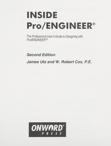 Cover image for Inside Pro/ENGINEER