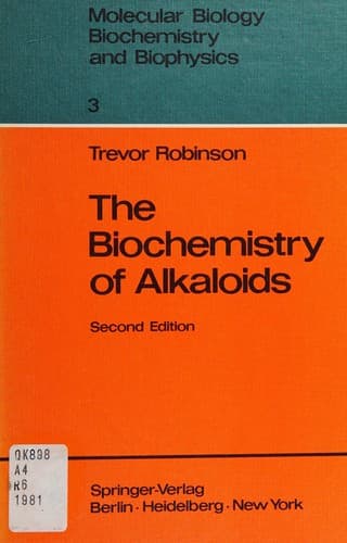 Cover image for The biochemistry of alkaloids