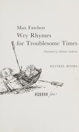 Cover image for Wry Rhymes for Troublesome Times