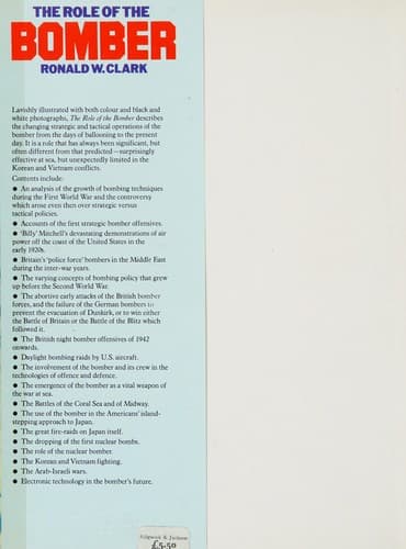 Cover image for The role of the bomber