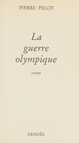 Cover image for La guerre olympique