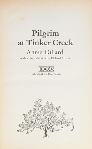 Cover image for Pilgrim at Tinker Creek