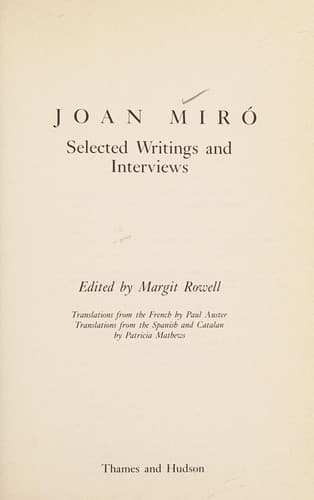 Cover image for Joan Miró