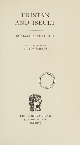 Cover image for Tristan and Iseult