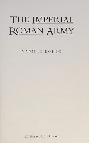 Cover image for The imperial Roman army