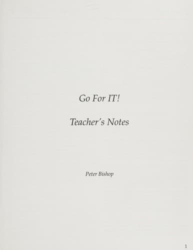 Cover image for Go for IT!
