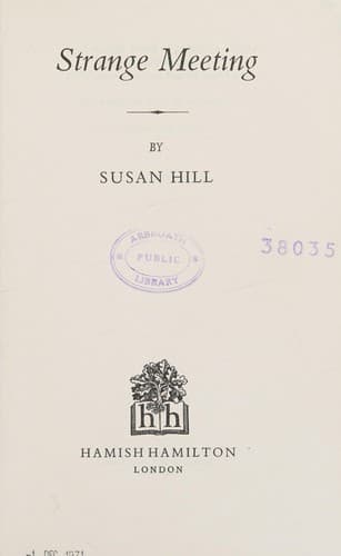Cover image for Strange meeting.