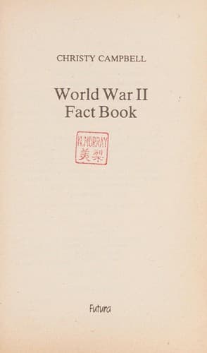 Cover image for The World War II fact book