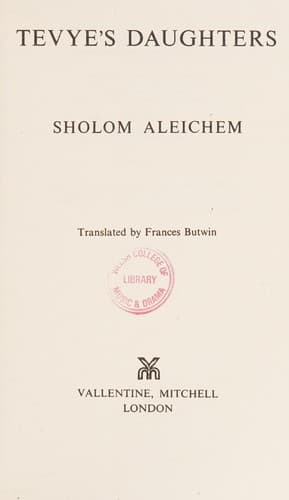 Cover image for Tevye's Daughters