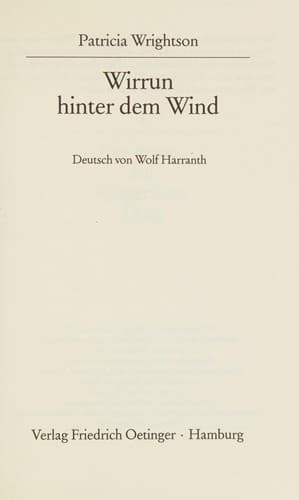 Cover image for Wirrun hinter dem Wind
