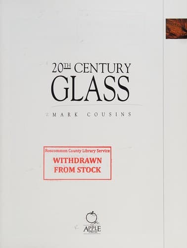 Cover image for 20th century glass