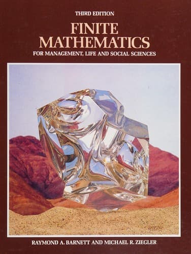 Cover image for Finite mathematics for management, life, and social sciences