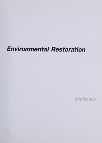 Cover image for Environmental Restoration