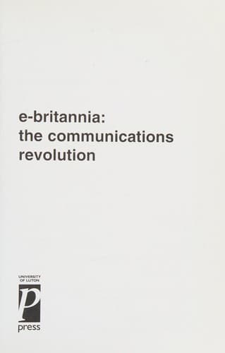 Cover image for E-Britannia