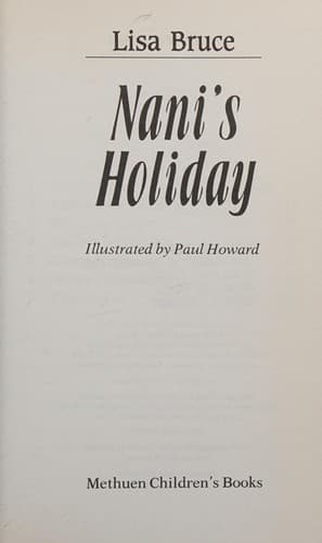 Cover image for Nani's Holiday