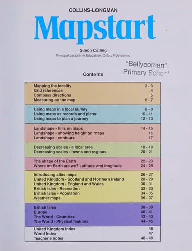 Cover image for New Mapstart (Collins - Longman Atlases)