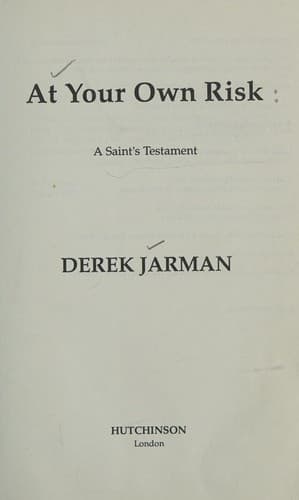 Cover image for At your own risk
