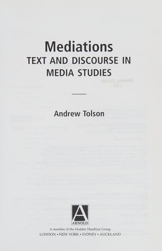 Cover image for Mediations