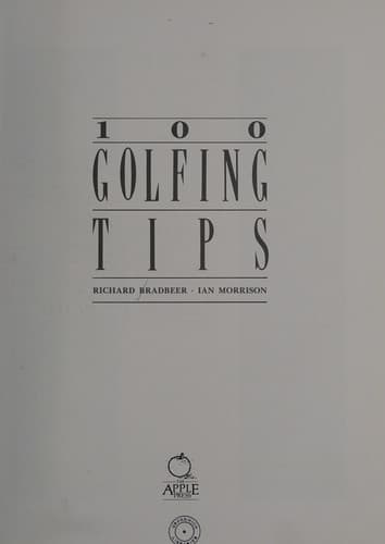 Cover image for 100 golfing tips
