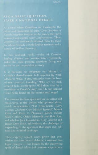 Cover image for Great questions of Canada