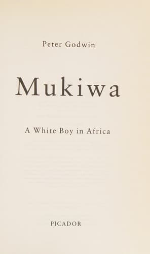 Cover image for Mukiwa A White Boy in Africa