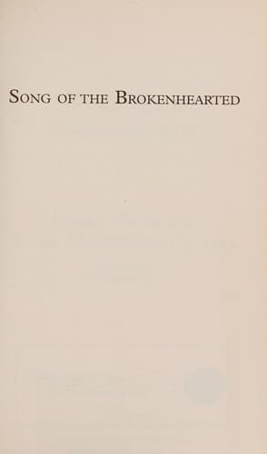 Cover image for Song of the broken-hearted