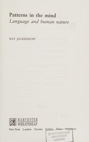 Cover image for Patterns in the mind