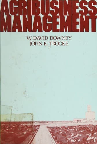 Cover image for Agribusiness management