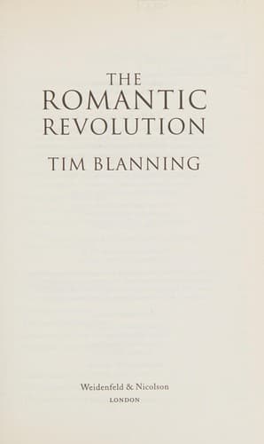 Cover image for The romantic revolution