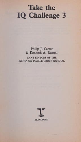 Cover image for Take the IQ challenge
