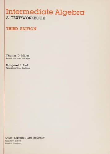 Cover image for Intermediate Algebra