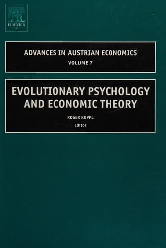 Cover image for Evolutionary psychology and economic theory