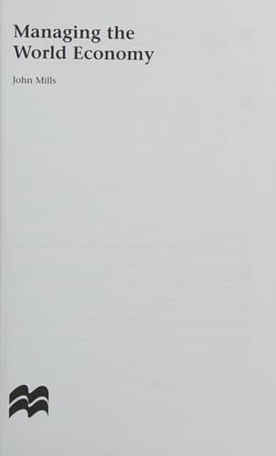 Cover image for Managing the world economy