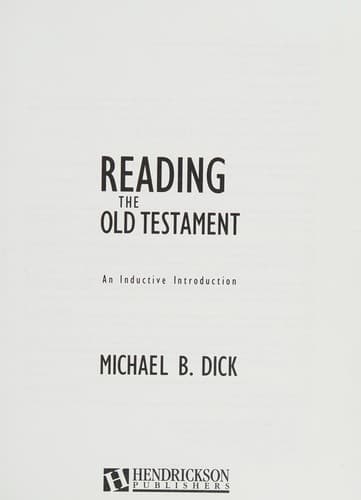 Reading the Old Testament