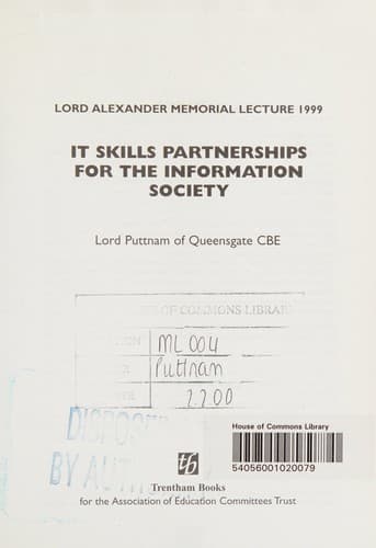 IT Skills Partnerships for the Information Society
