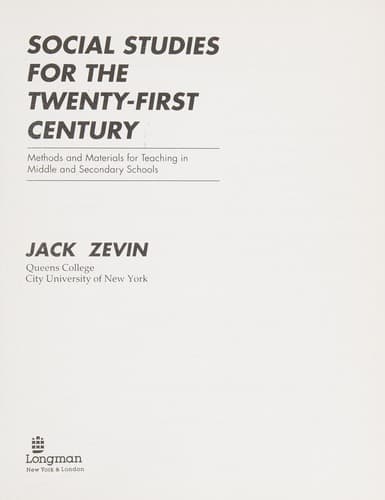Cover image for Social studies for the twenty-first century