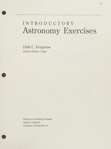 Cover image for Introductory astronomy exercises