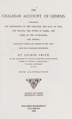 Cover image for Chaldean Account of Genesis