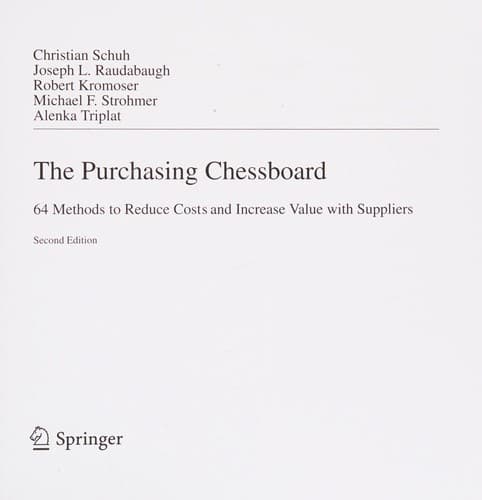 Cover image for The purchasing chessboard