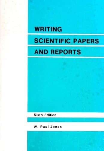 Cover image for Writing scientific papers and reports